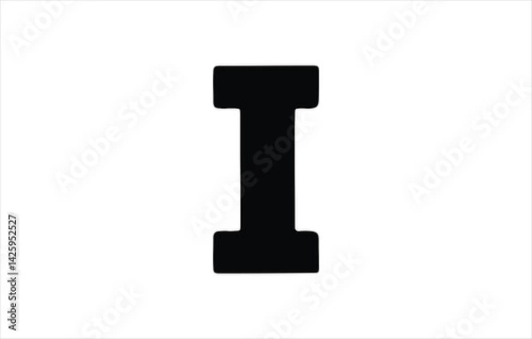 Fototapeta Elegant Letter I logo Vector Template Initial Letter I Logo Design Vector Template. Creative And Modern I logo