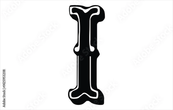 Fototapeta Elegant Letter I logo Vector Template Initial Letter I Logo Design Vector Template. Creative And Modern I logo
