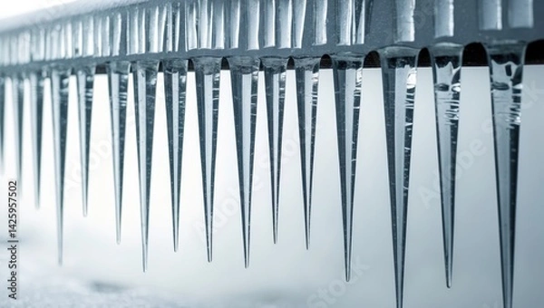 Fototapeta Icicles against a backdrop