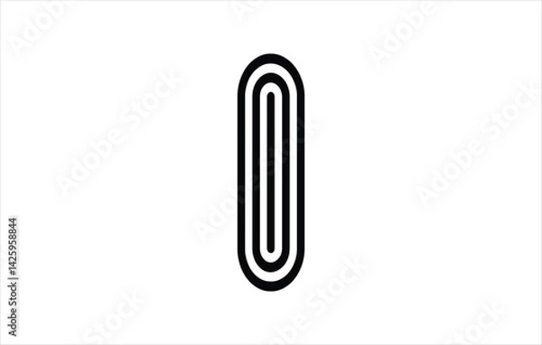 Fototapeta Elegant Letter I logo Vector Template Initial Letter I Logo Design Vector Template. Creative And Modern I logo