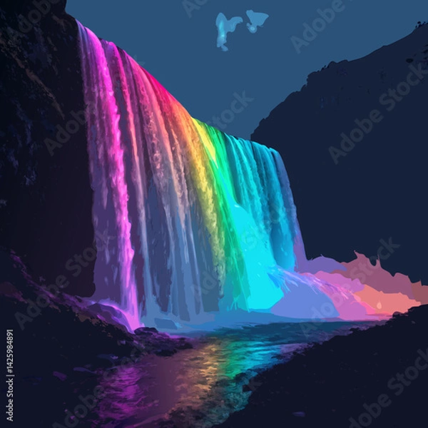 Obraz niagara falls rainbow