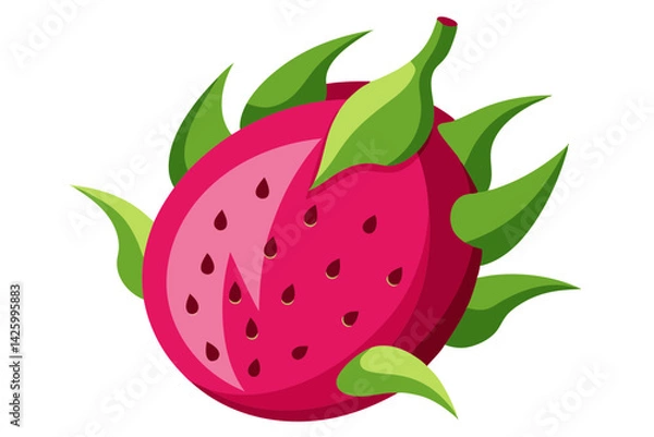 Obraz Tropical Dragonfruit Vector Design