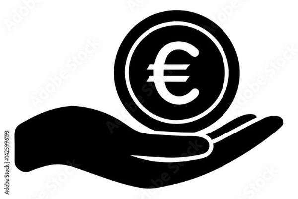 Obraz Euro Money Transfer Vector Drawing