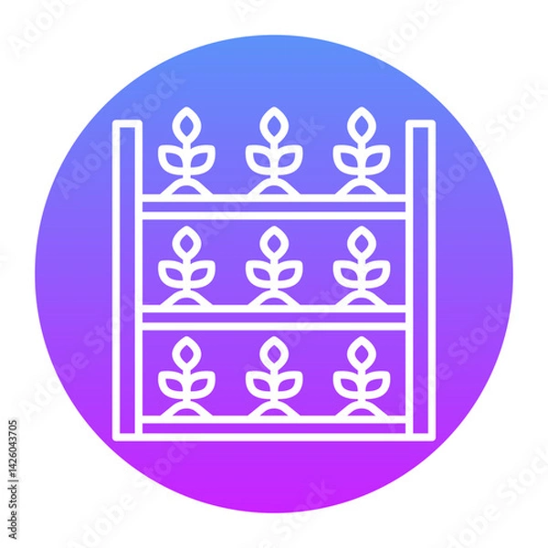 Obraz Farming vertical Icon