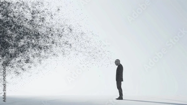 Fototapeta Conceptual art showing rationalization in behavior and self explanation