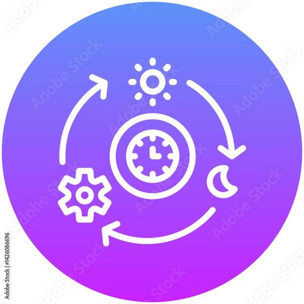 Obraz Daily Routine Icon