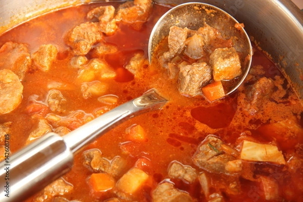 Fototapeta Suppe im Topf