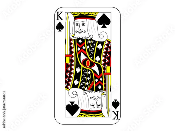 Obraz トランプの１３　スペード