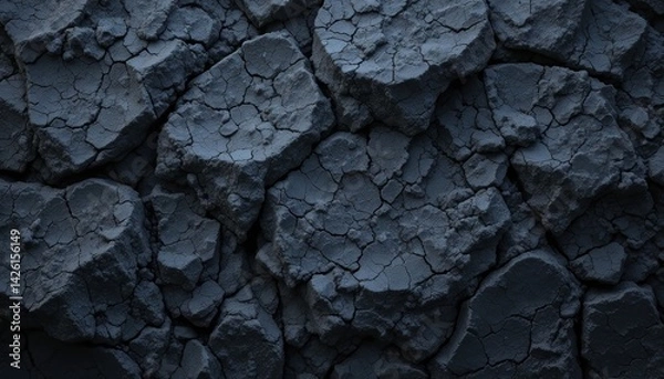 Fototapeta Cracked rock surface texture natural area image close-up detail earthy concept for textures in design