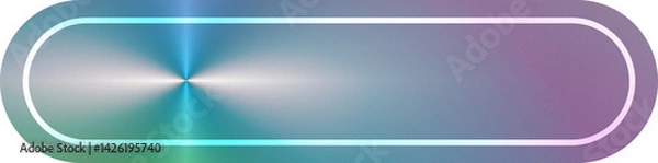 Obraz Holographic Metallic Rounded Label