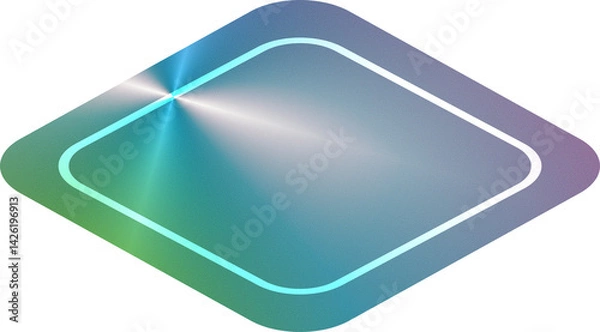Obraz Holographic Metallic Label