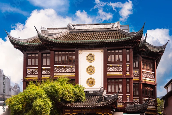 Obraz Traditional chinese architecture in Shanghai, China