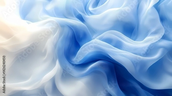 Obraz blue silk background