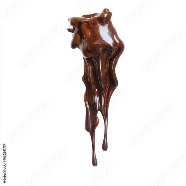 Obraz Melted chocolate dripping (1)
