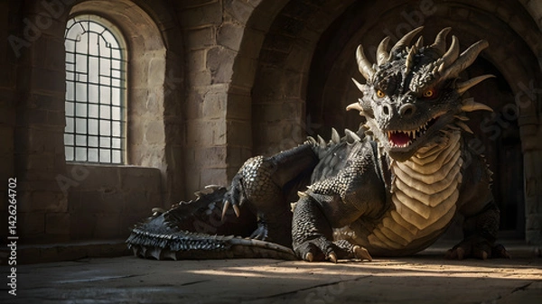 Obraz lion on the roof