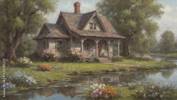 Obraz Old wooden house