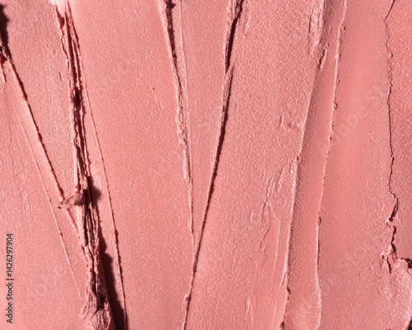 Obraz Nude pink lipstick texture close-up