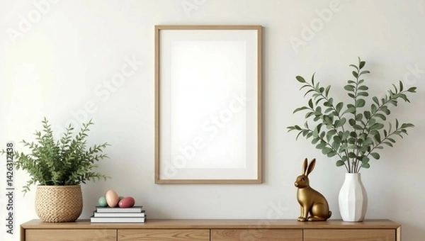 Fototapeta empty room with a window and a cat