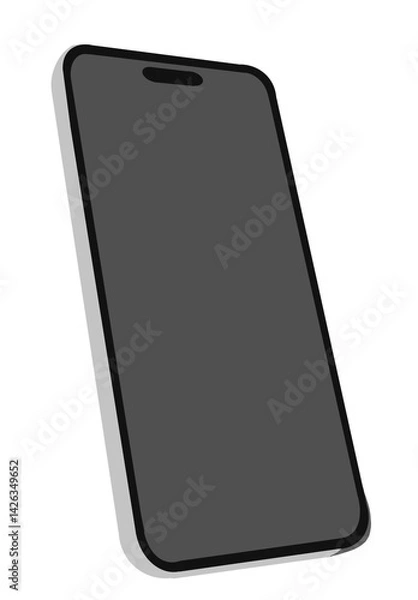 Obraz smart phone isolated on white background