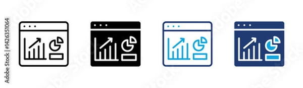 Fototapeta Predictive Chart Icon