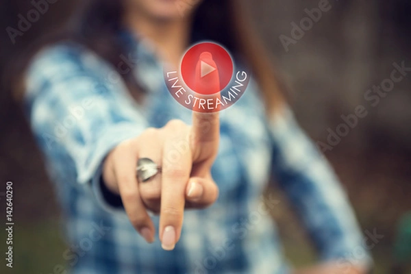 Fototapeta  Live streaming.