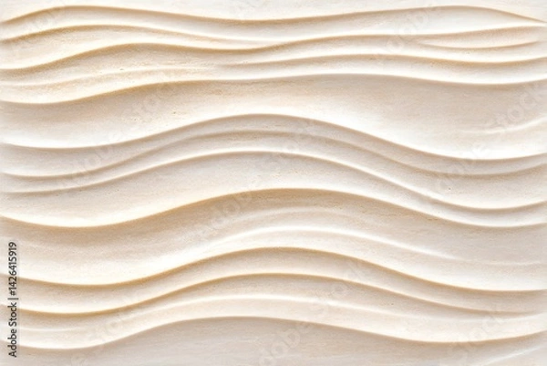 Obraz Creamy beige wavy texture background