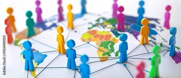 Obraz worldwide communication bridging continents in real-time empowering individuals and businesses to interact instantly fostering international growth and knowledge exchange in today is fast-paced