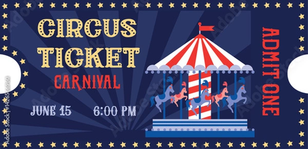 Obraz Vintage circus ticket