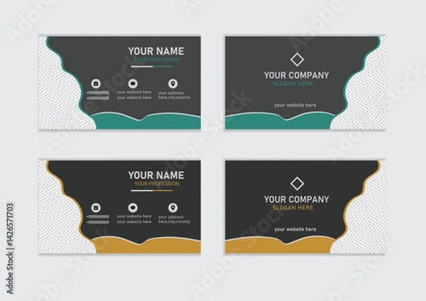 Obraz Modren business card design  template layout 