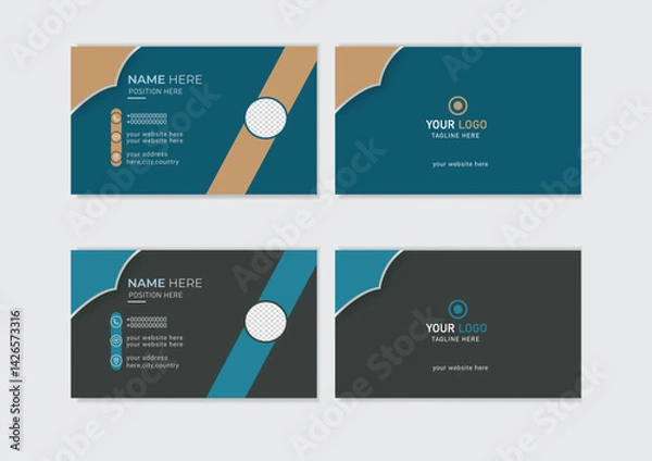 Obraz Modren business card design  template layout 