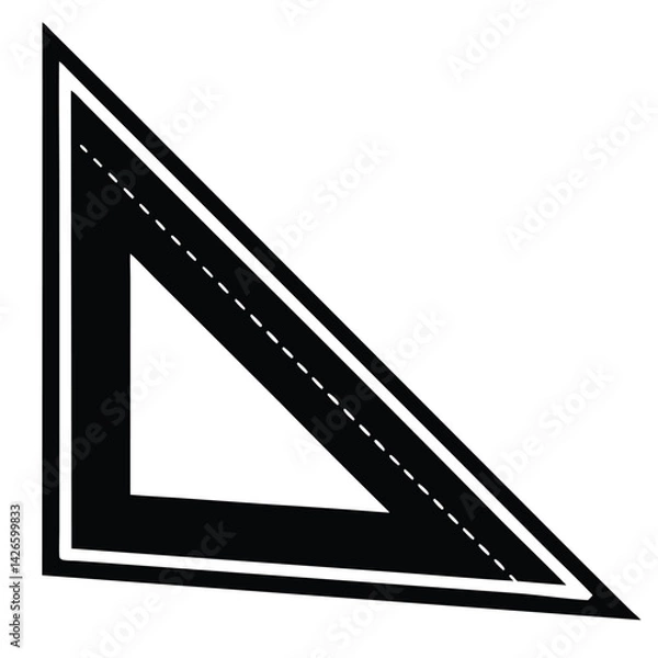 Fototapeta isolated Black vector set square WIith White Background