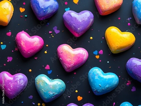 Obraz heart shaped candy