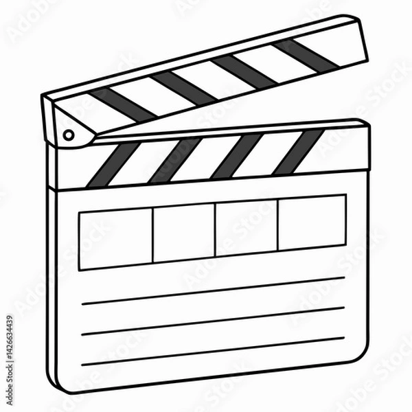 Fototapeta create a clean black and white silhouette icon of