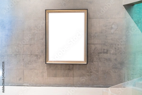 Fototapeta blank frame in gallery
