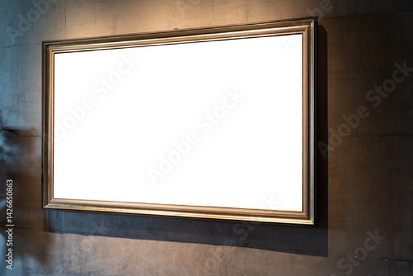 Fototapeta blank frame in gallery