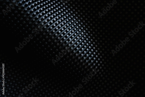 Obraz Pattern of Circular, Dark Perforated Texture, Abstract Dot Grid Background ,Dot Pattern wallpaper, Darkness and Light 