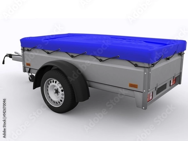 Obraz Small Trailer isolated