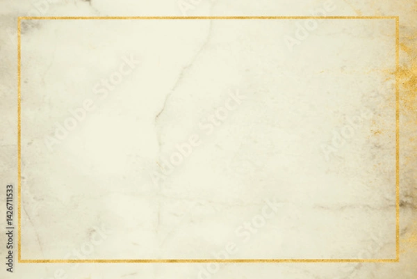 Obraz Elegant Vintage Marble Texture with Golden Frame Details