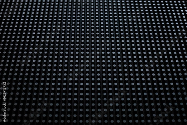 Obraz Pattern of Circular, Dark Perforated Texture, Abstract Dot Grid Background ,Dot Pattern wallpaper, Darkness and Light .