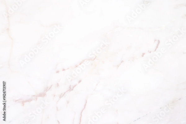 Obraz Elegant White Marble Background with Subtle Pink Veins and Texture