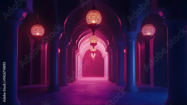 Obraz Ramadhan Kareem Decoration,background illustration