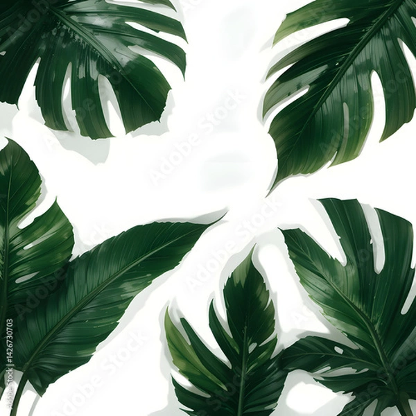 Obraz palm tree leaves