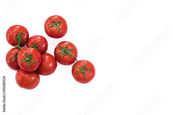 Obraz Tomatoes isolated on white background