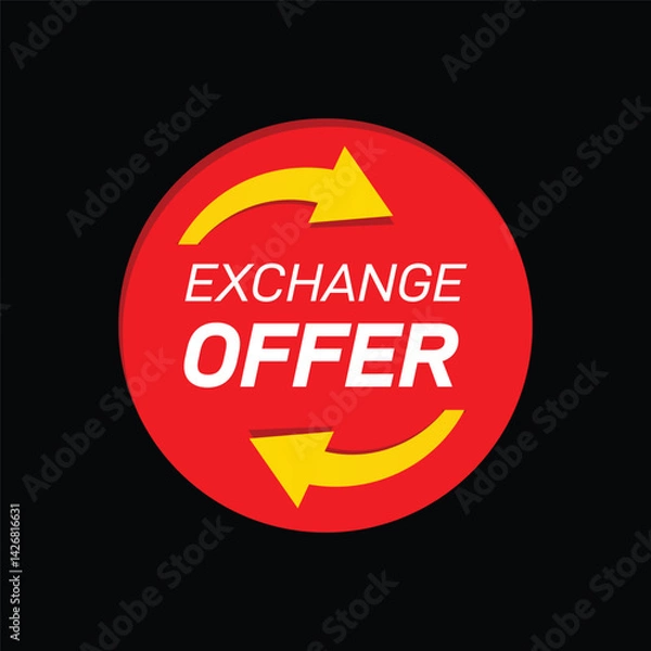 Fototapeta vector exchange offer background for business marketing
