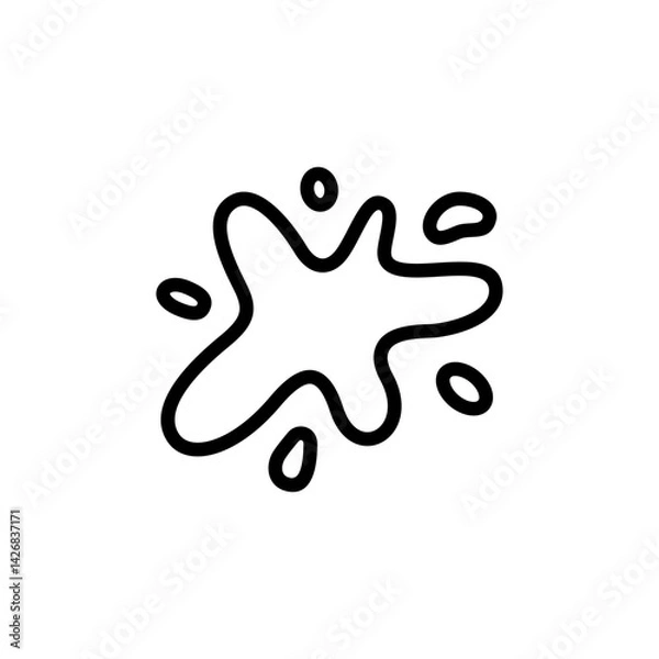 Fototapeta clothes stain icon silhouette vector design illustration template