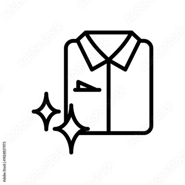Fototapeta Clean clothes icon vector design