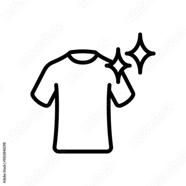 Fototapeta Clean clothes icon vector design illustration