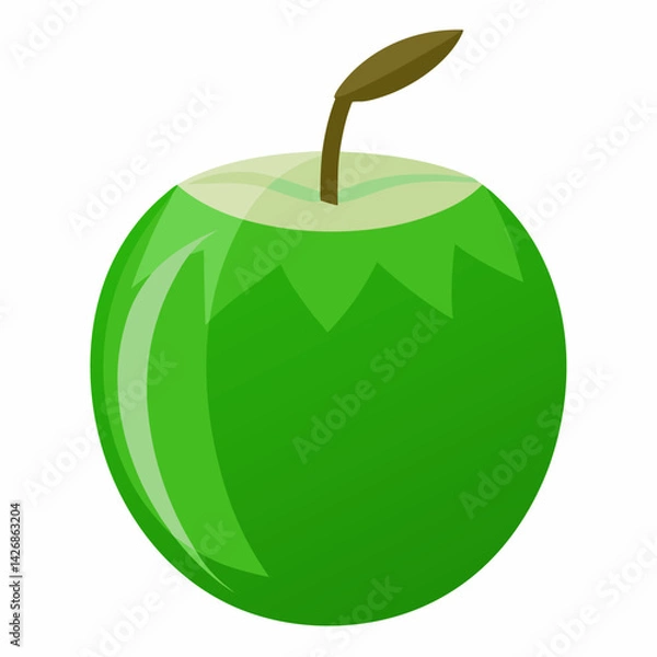 Obraz green coconut isolated vector