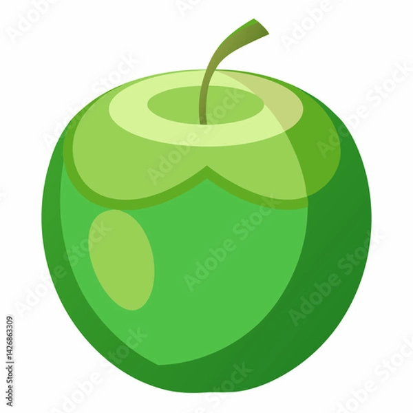 Obraz green coconut isolated vector
