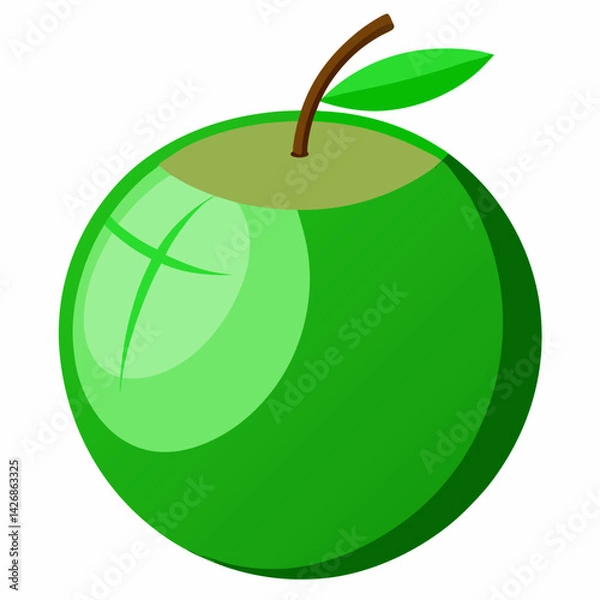 Obraz green coconut isolated vector